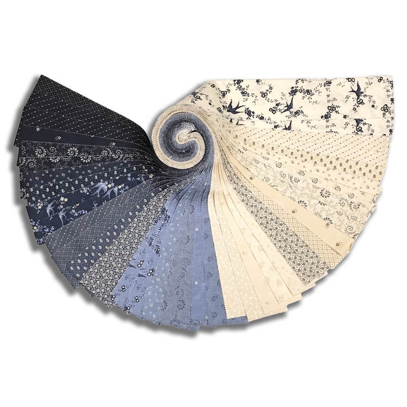 Moda Kansas Troubles Pre-Cut 40 Piece 2 1/2 Strips Jelly Roll - Bluebird's Nest