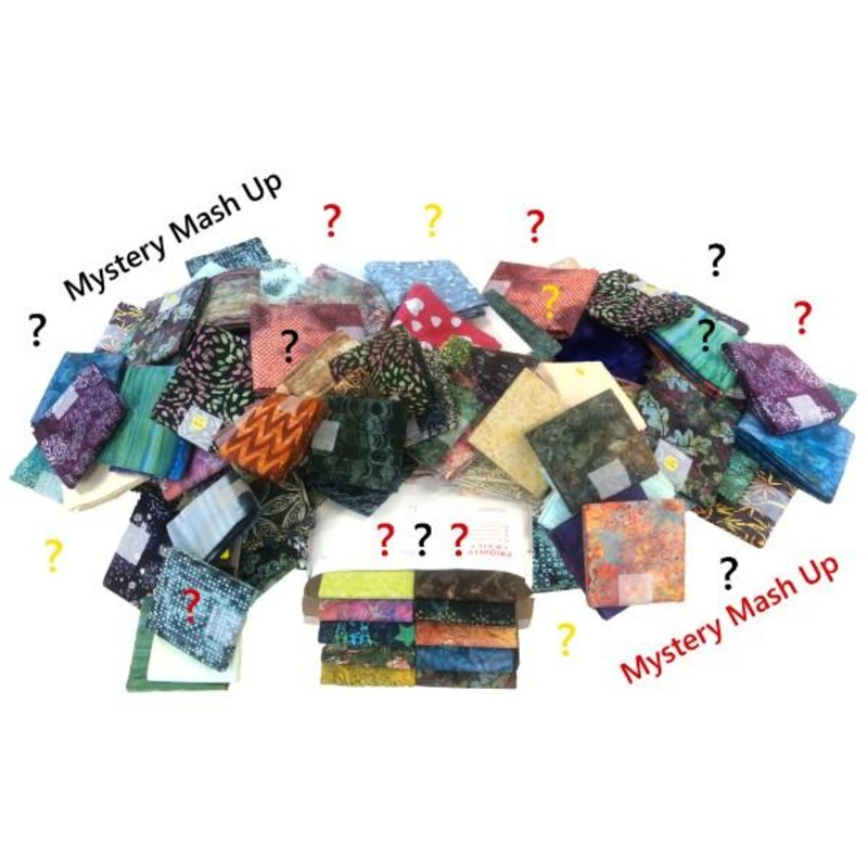 * Mystery Half-Yard Mix Up - 6 Pre-Cut Half Yards - All Batiks!!!