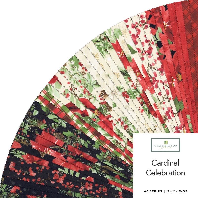 Wilmington Prints Pre-cut 40 Piece Strips 840-859-840 - Cardinal Celebration