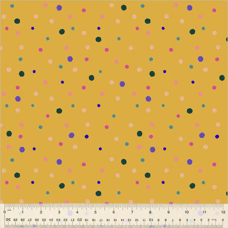 Windham Dayspring 54801 4 Golden Ochre Dot By The Yard