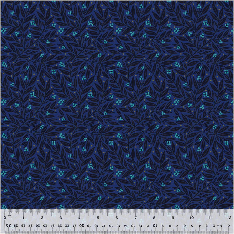 Windham Dayspring 54802 1 Midnight Vines & Berries By The Yard