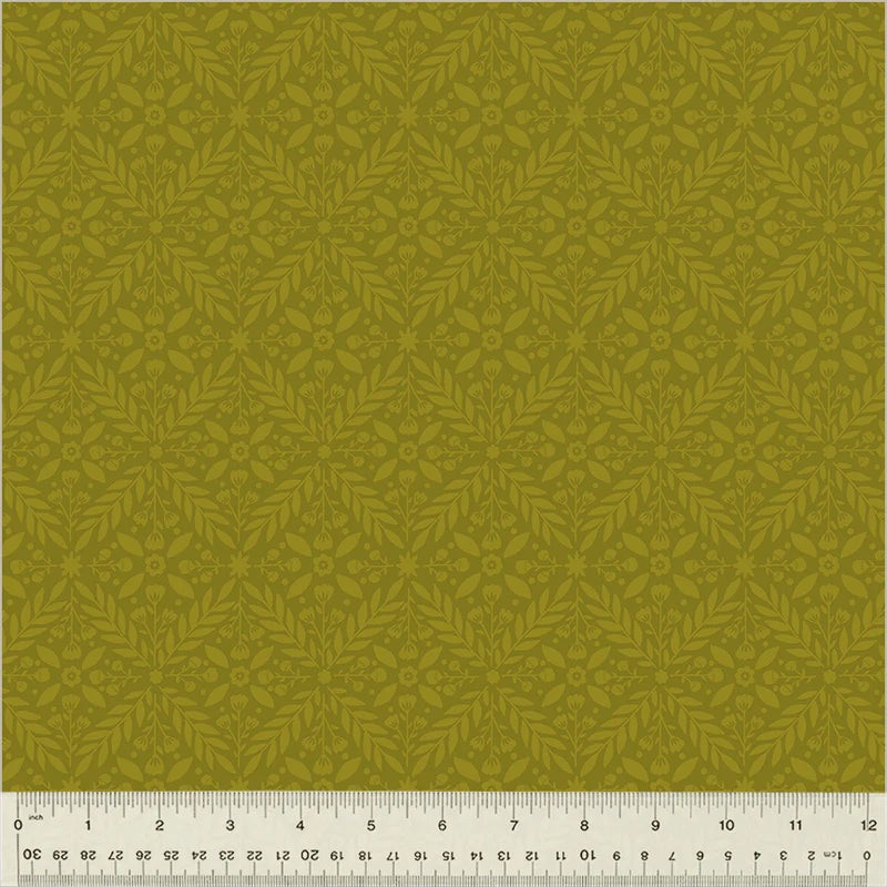Windham Dayspring 54803 3 Olive Lattice By The Yard