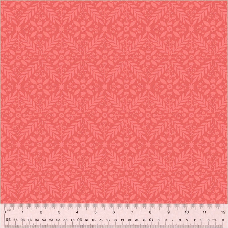 Windham Dayspring 54803 9 Coral Lattice By The Yard