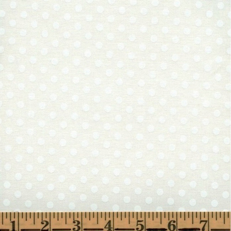 Windham Sugarcube 52740 9 White On White Polka Dots By The Yard