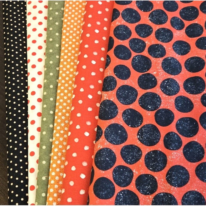 Matt's Mystery Bundles -  3.48 yards - Polka Dots  - Assorted Remnants
