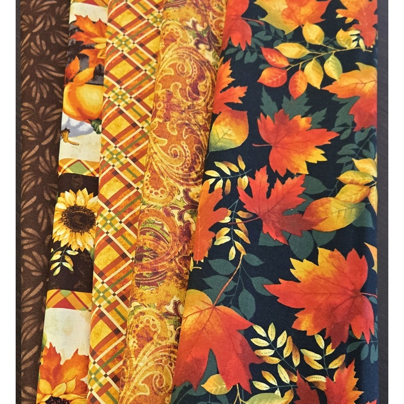 Matt's Mystery Bundles -  3.654 yards - Autumn #2 - Assorted Remnants