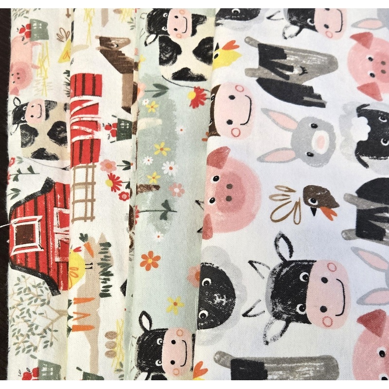 Matt's Mystery Bundles -  3.654 yards - Flannel Farm- Assorted Remnants