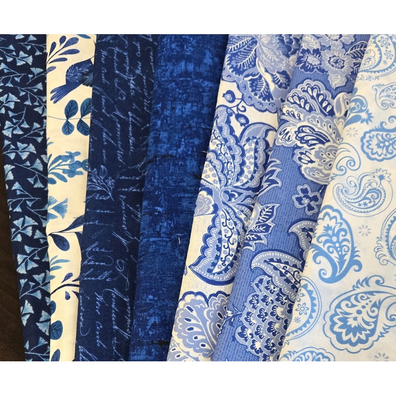 Matt's Mystery Bundles -  4.524 yards - Got The Blues -Assorted Remnants