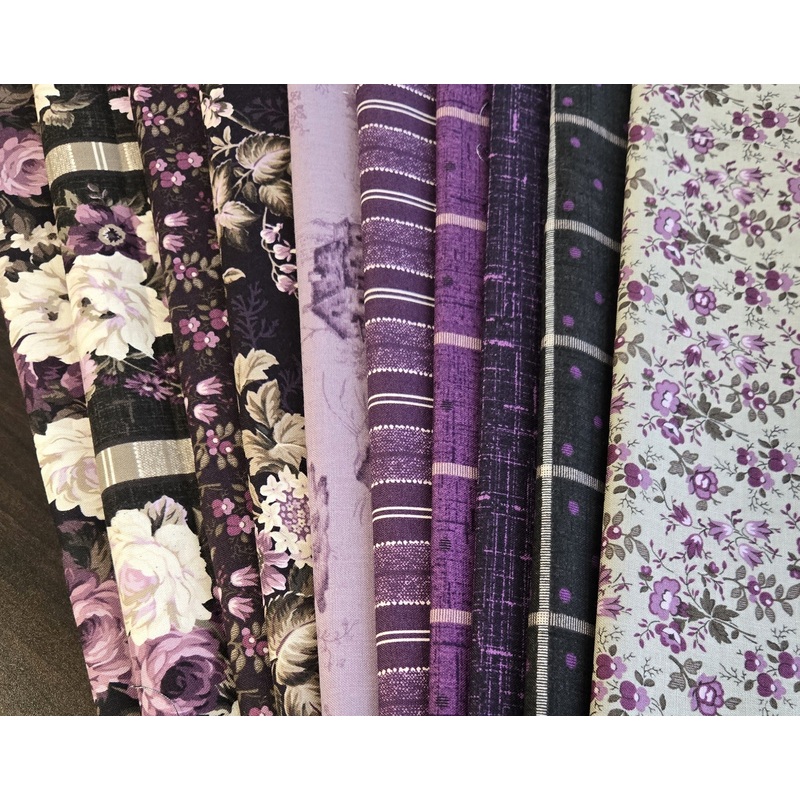 Matt's Mystery Bundles -  6.786 yards -Blackberry Bramble #3 - Assorted Remnants