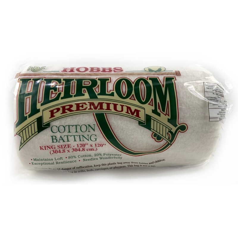 HOBBS Heirloom Premium 80/20 Cotton/Poly Blend King 120x120