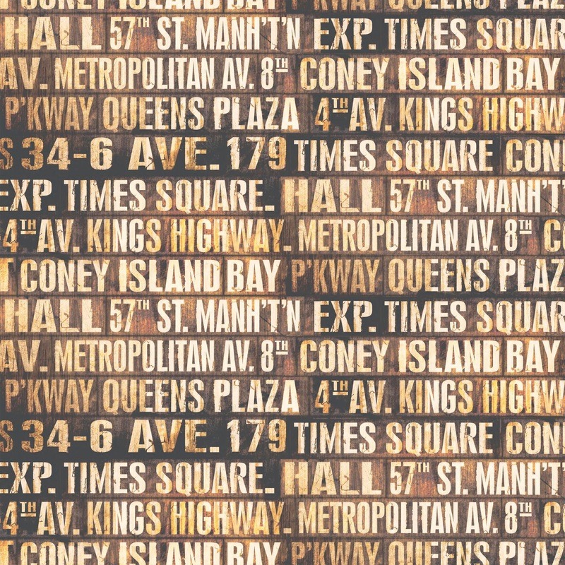 Eclectic Elements Embark Subway Signs Canvas Neutral