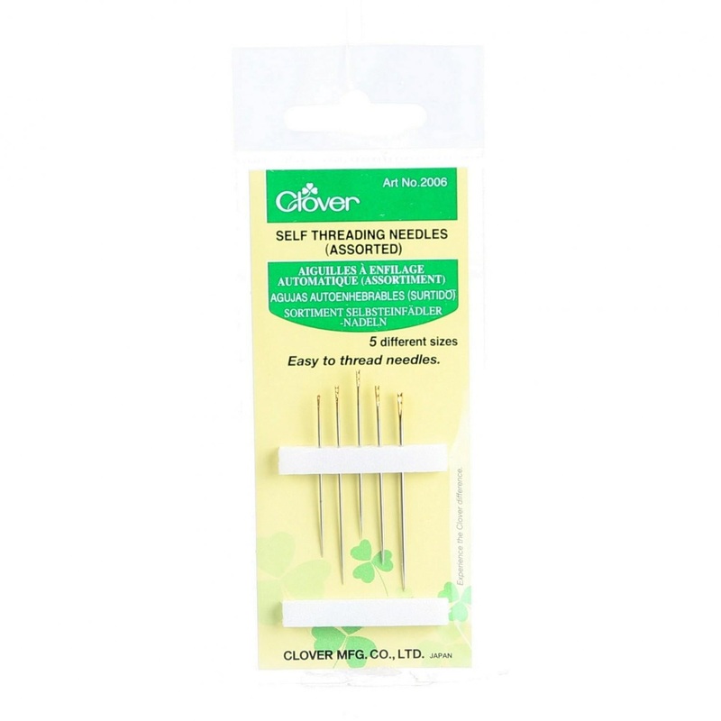 Clover Self / Easy Threading Needles 5ct