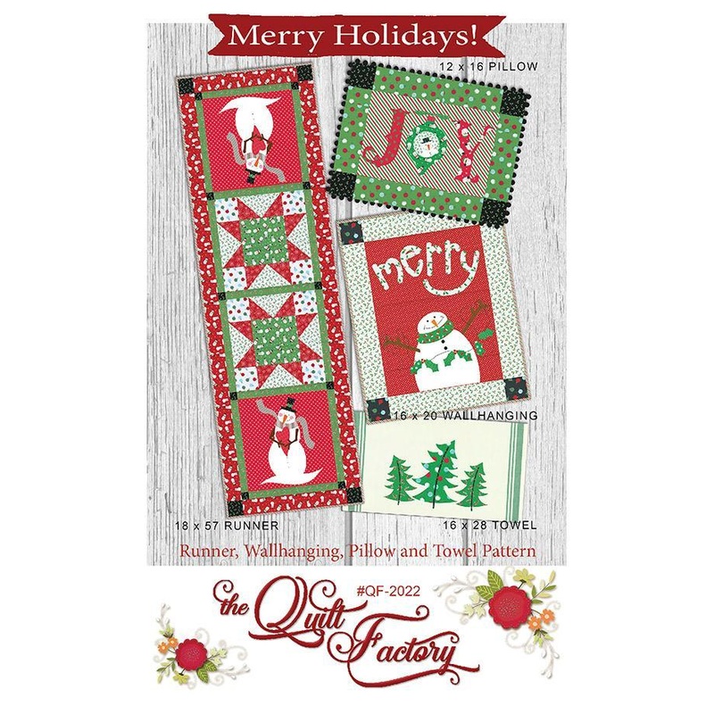 Merry Holidays Quilt Pattern by The Quilt Factory