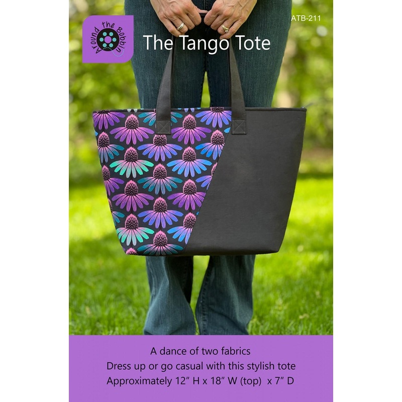 The Tango Tote Patterm by Around The Bobbin