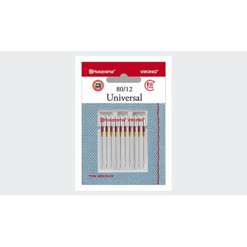 Husqvarna Viking Universal Needles Size 80/12 10-Pack
