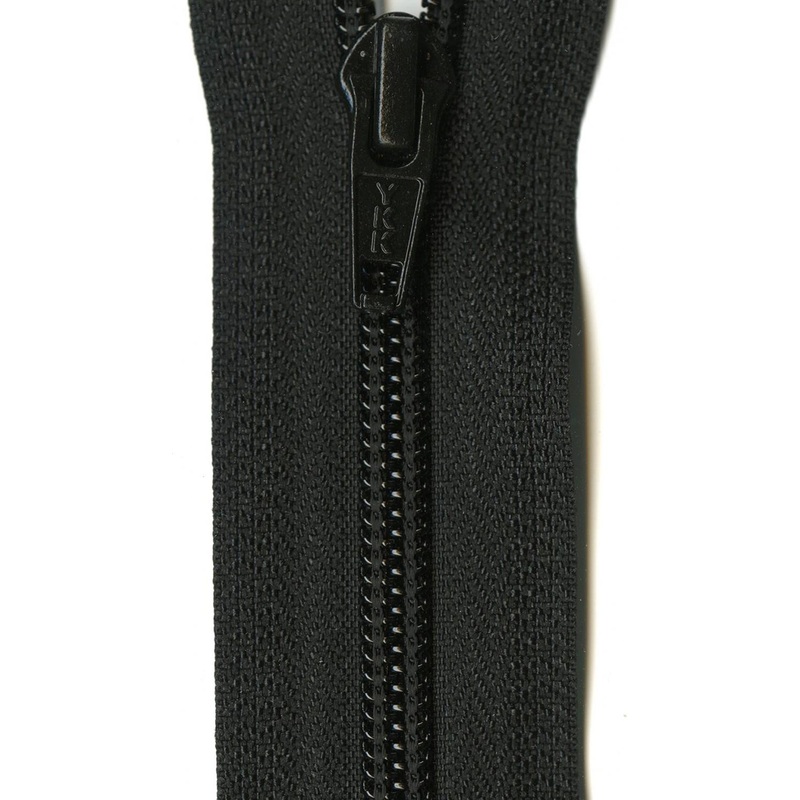 Ziplon 1-Way Separating Zipper 24 inch - Black