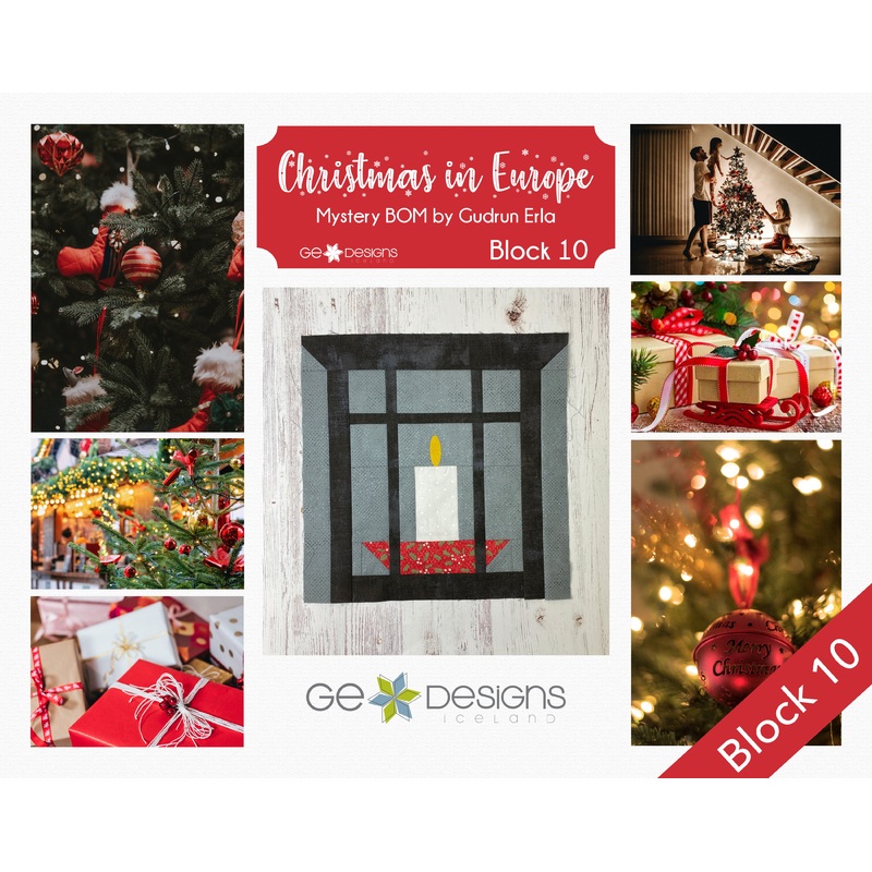 Christmas In Europe -BLOCK 10- pattern with video