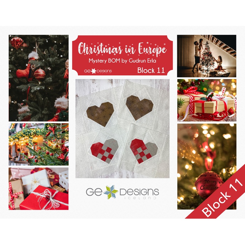 Christmas In Europe -BLOCK 11- pattern with video