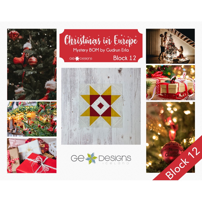 Christmas In Europe -BLOCK 12- pattern with video