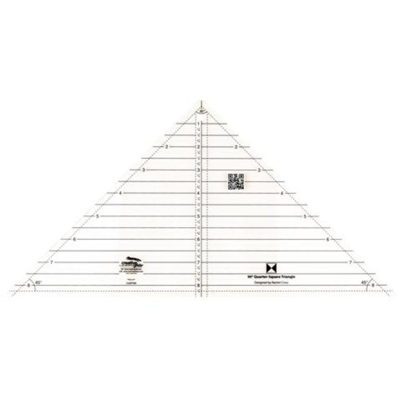 Creative Grids 90 Degree Quarter-Square Triangle Ruler CGRT90