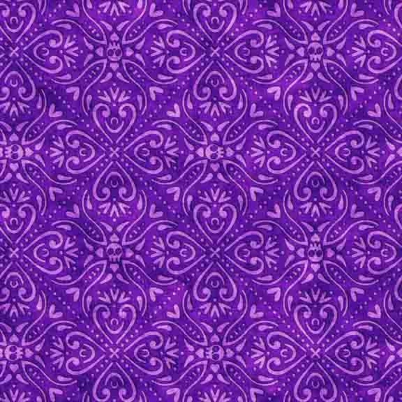 Creepin' it Real Scroll Medallion Purple 30392-V