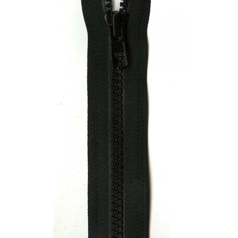 Separating Zipper 10 Black