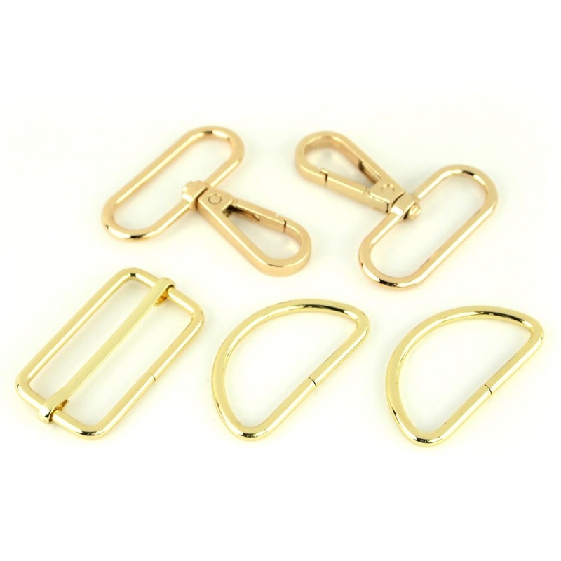 Standard Hardware Set in Gold - 1.5 Inch