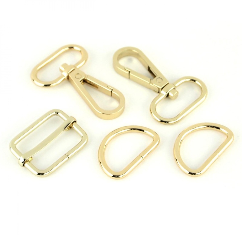 Standard Hardware Set in Gold - 1 Inch