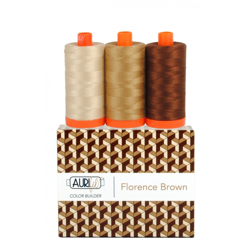 Aurifil Color Builder 3 pc Set - Florence Brown AC50CP3-009