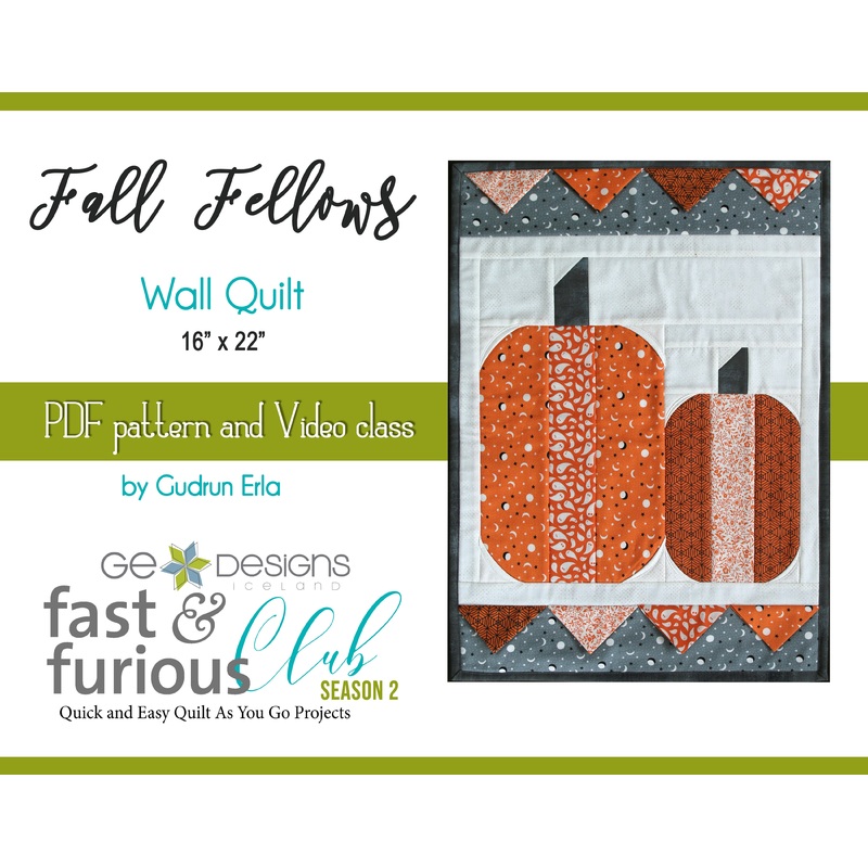 Fall Fellows Wall Quilt - Pattern and Video Class