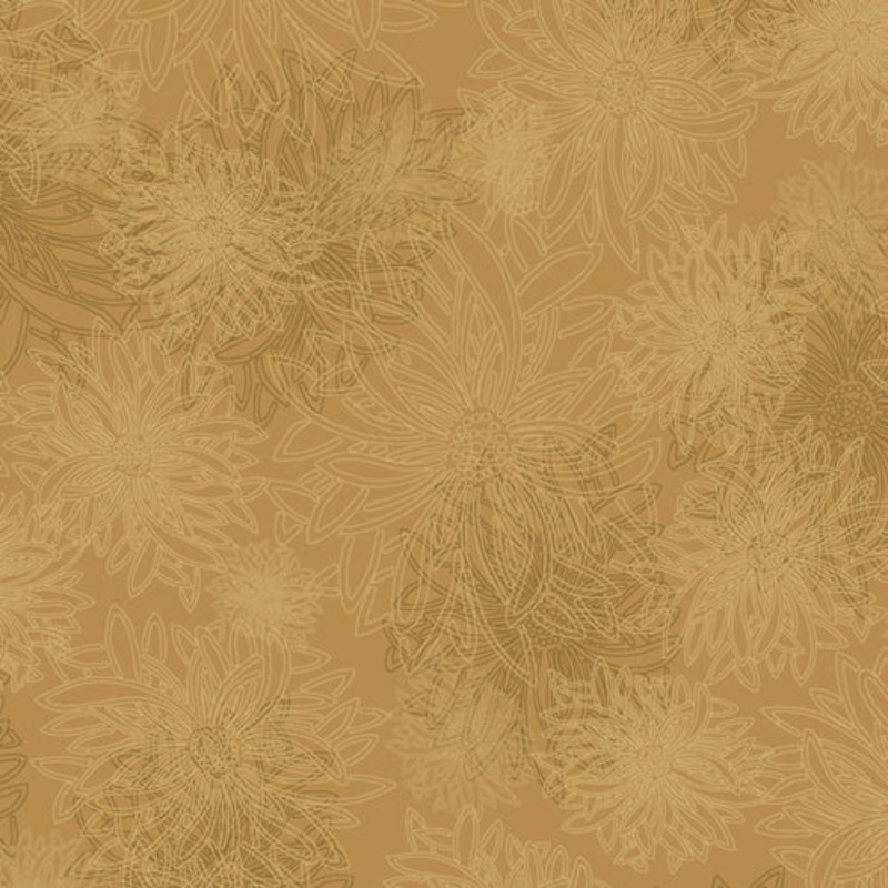 Floral Elements Honey Mustard 513