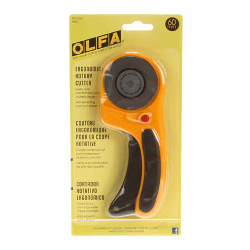 Olfa 60 mm ergonomic rotary cutter RTY3DX