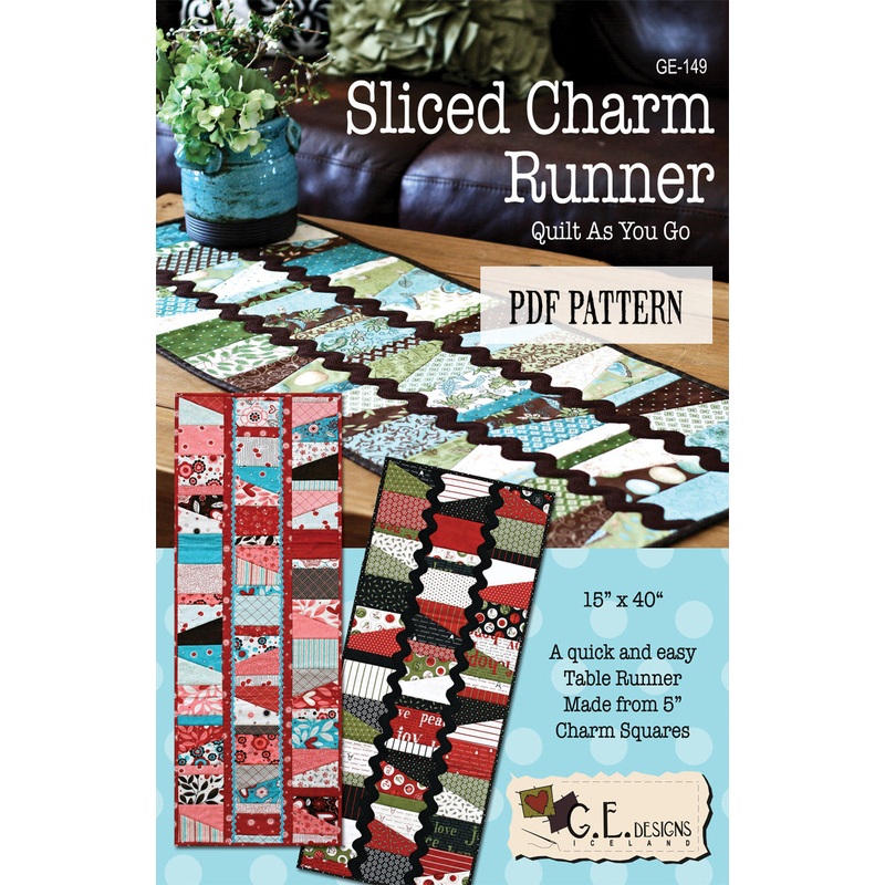 Sliced Charm Table Runner Pattern PDF 149