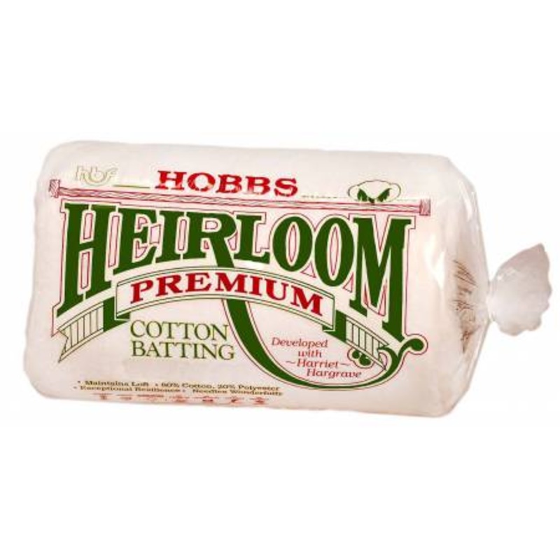 Batting Heirloom Premium Cotton Blend 90in x 108in HHL90