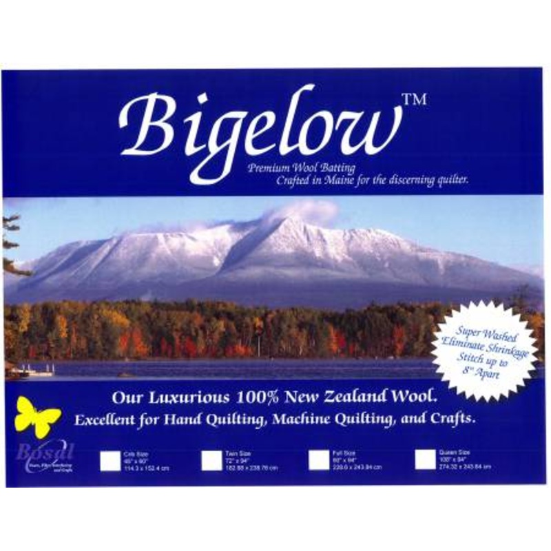 Bigelow 100% Wool Batting 90in x 94in W803B