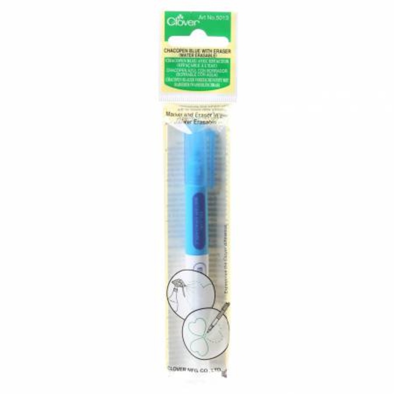 Chacopen Blue Water Soluble Dual Tip Pen With Eraser # 5013CV