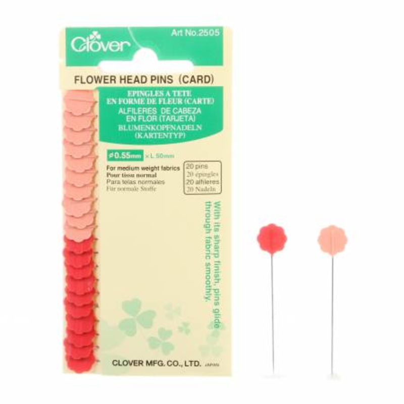 Flower Head Fine Pins #2505CV