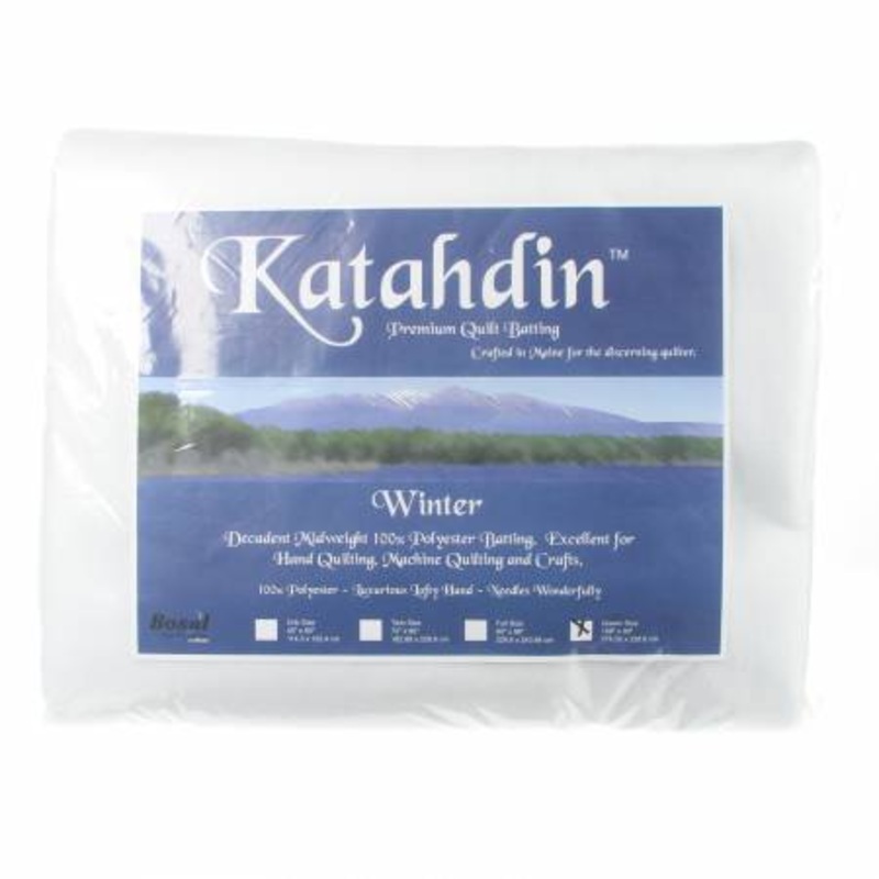 Katahdin Premium 100% Polyester Batting - Winter - 108in x 96in 223B-WHT