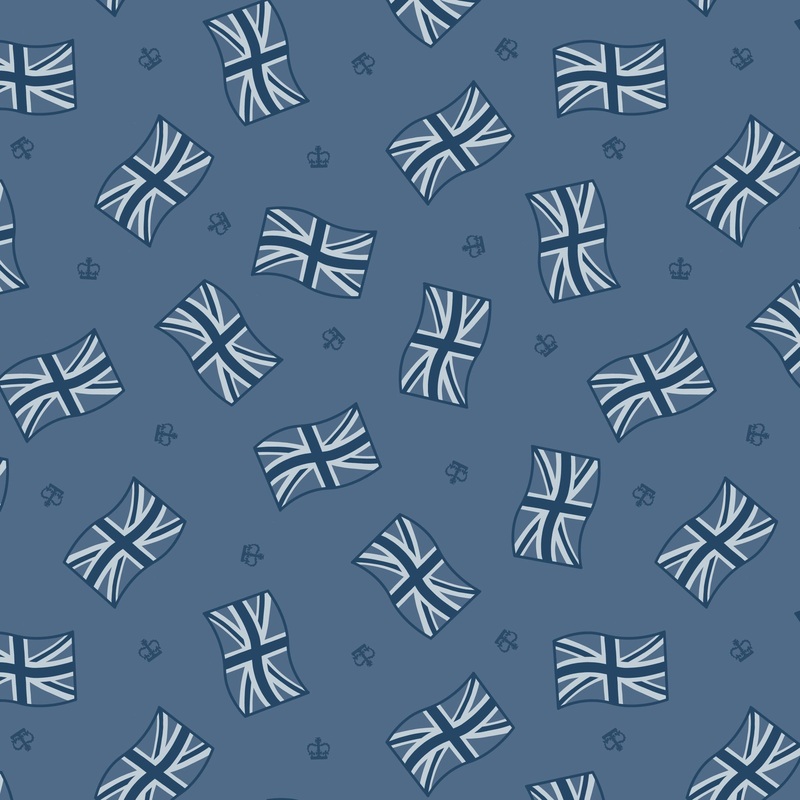 London Calling Waving Flags Blue LCA763
