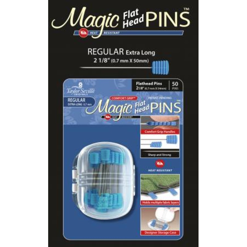 Magic Pins Flat Head Regular 50pc #219904