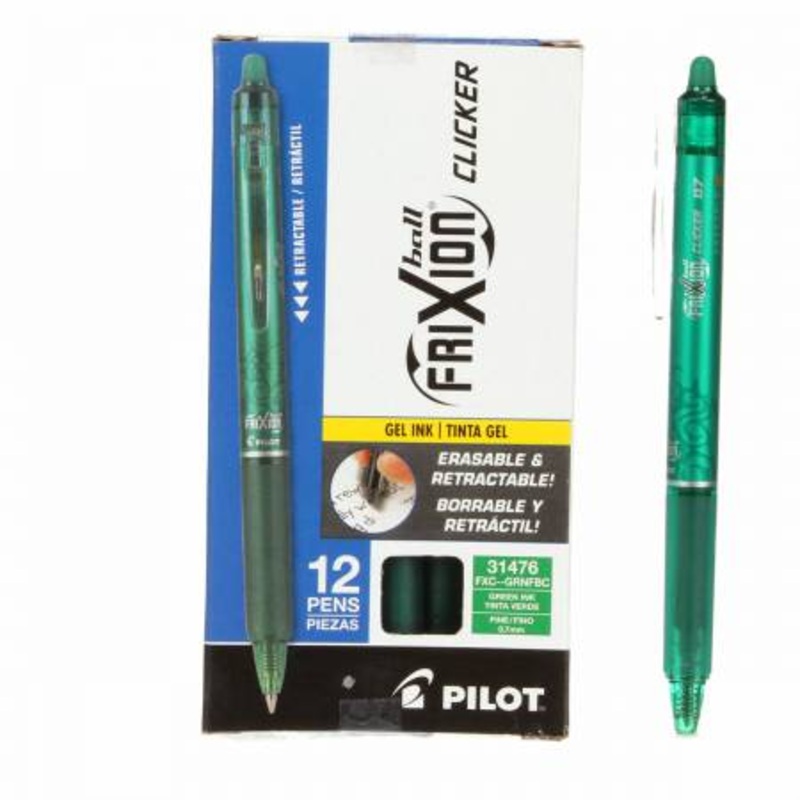 Frixion Clicker Green Fine Point 0.7mm FXC-GRNFBC