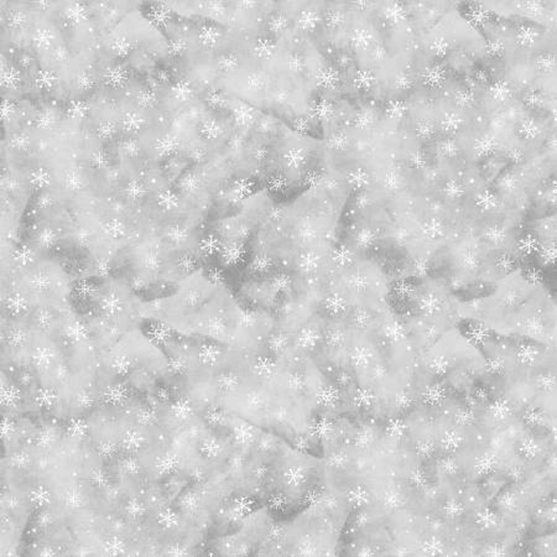 Frosty Frolic Snowflakes Gray 39861-911