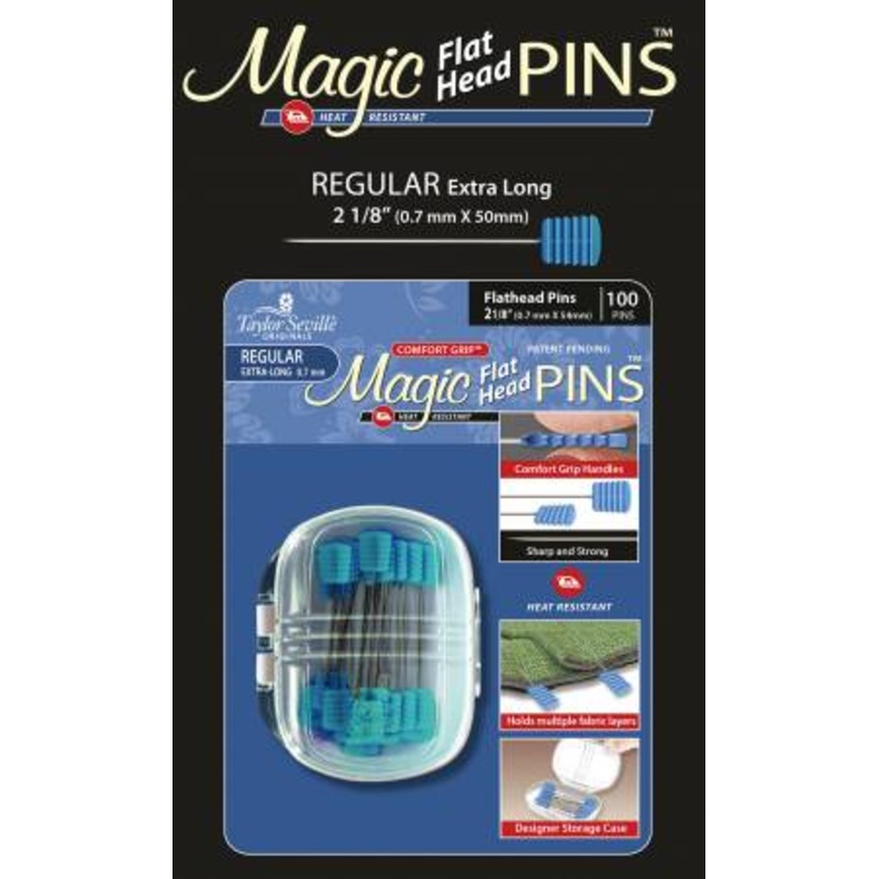 Magic Pins Flat Head Regular 100pc #219911