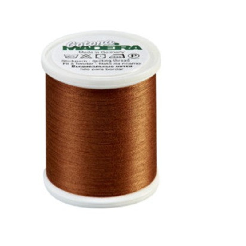 Madeira Cotona 50 - Premium Cotton Quilting & Sewing Thread, 677 Saddle Brown