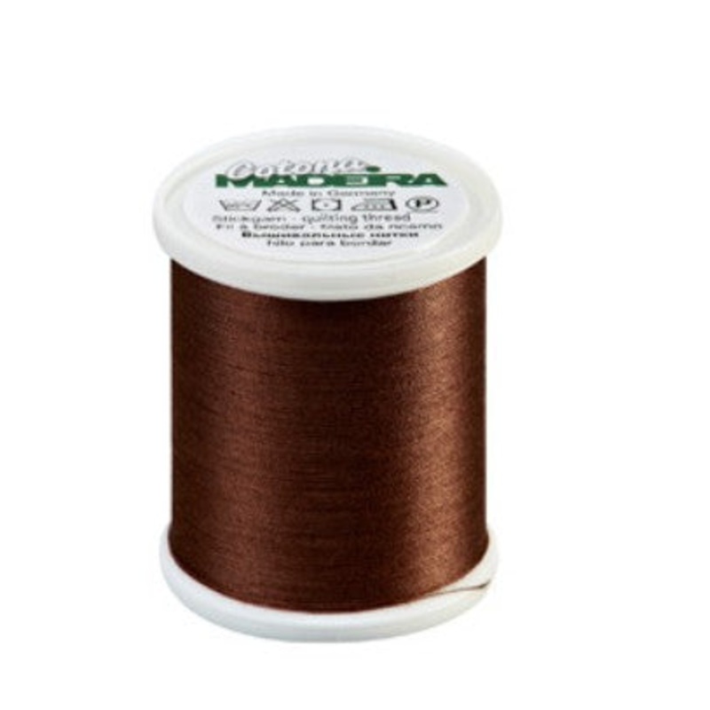 Madeira Cotona 50 - Premium Cotton Quilting & Sewing Thread, 678 Coffee Brown