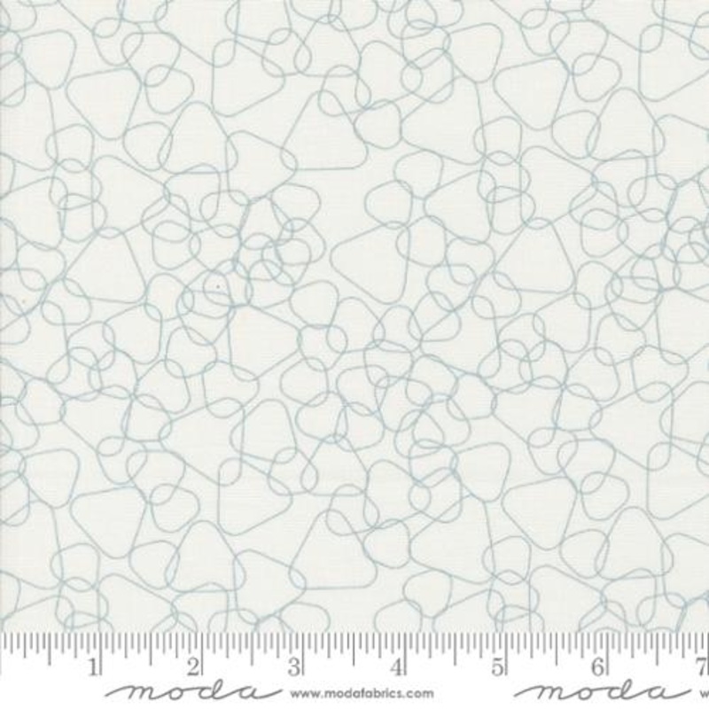 Moda Fabrics Still More Paper Geometrics White 1876-11 - 3 YARD CUT