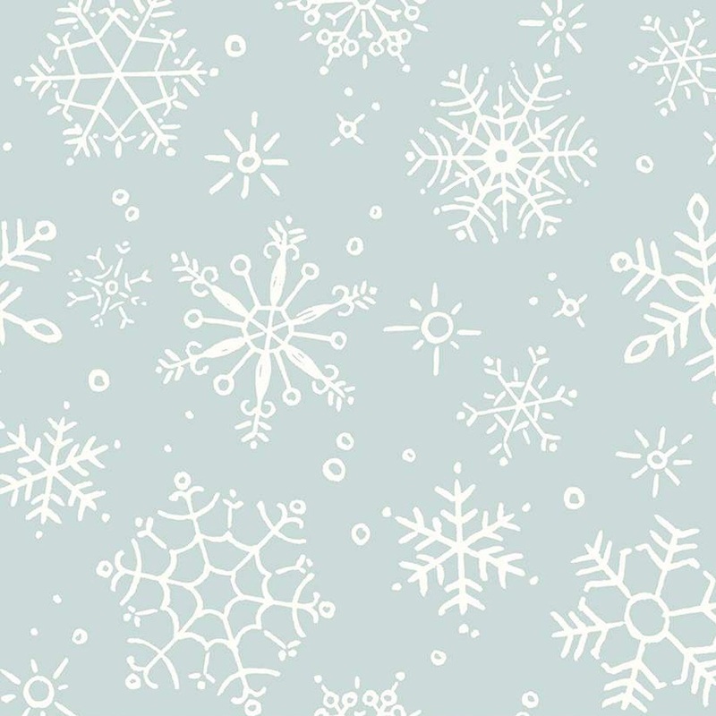 Riley Blake Magical Winterland Snowflake Blue 108 Wide Backing Fabric - WB14949B - 3 YARD