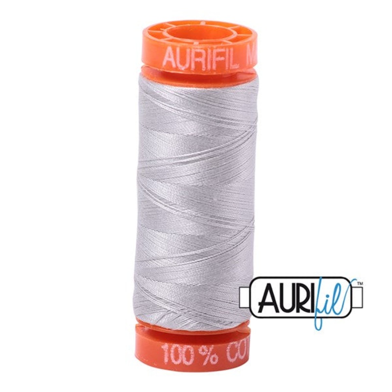 50wt Aurifil Aluminum 100% Cotton Mako Thread #BMK50SP200-2615