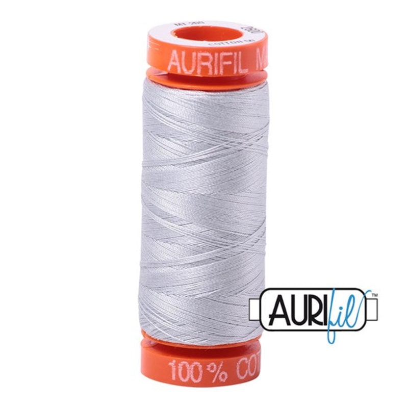 50wt Aurifil Dove 100% Cotton Mako Thread #BMK50SP200-2600