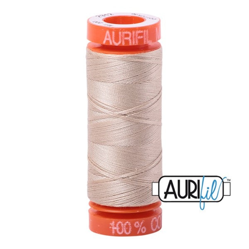 50wt Aurifil Ermine 100% Cotton Mako Thread #BMK50SP200-2312